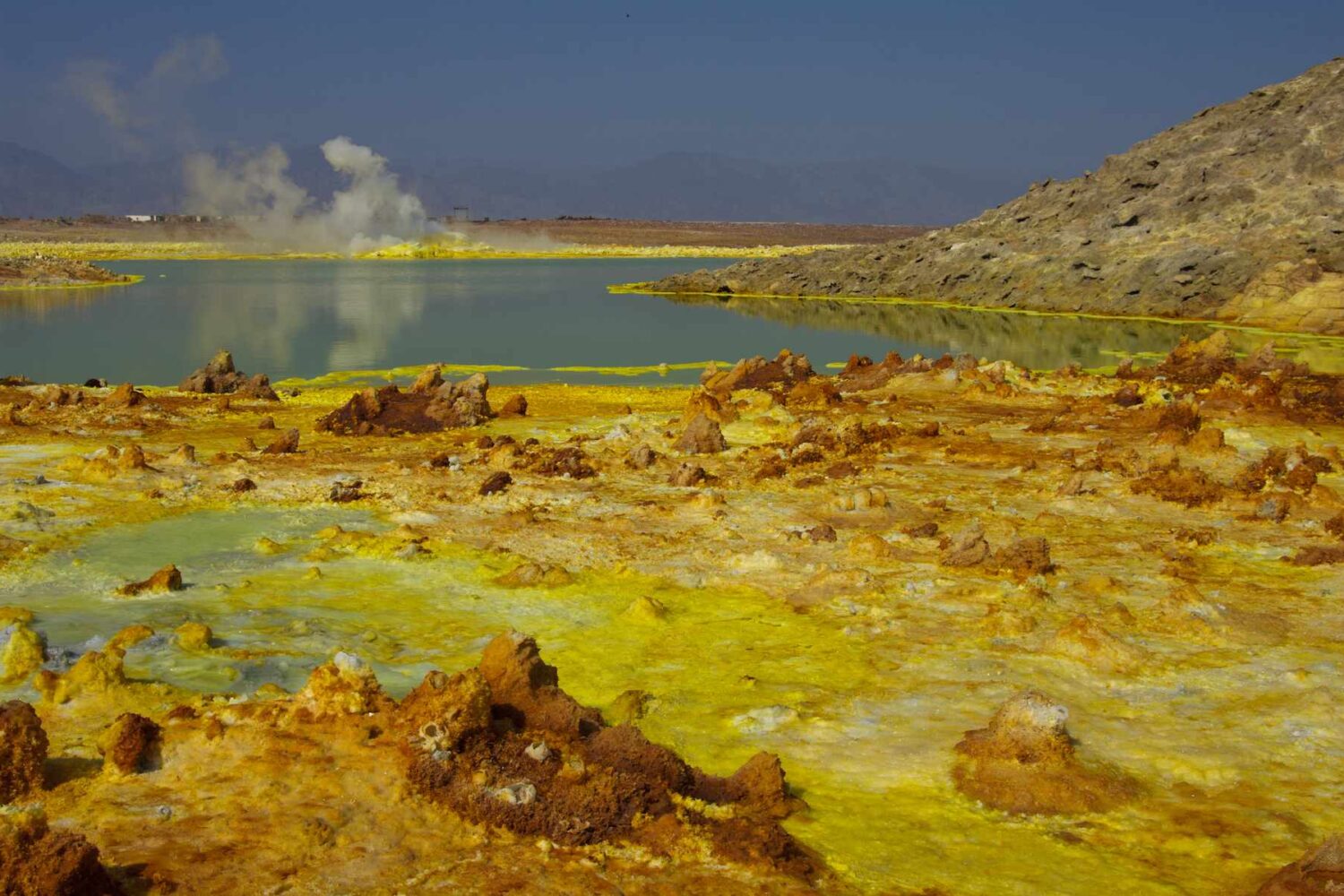 Colorful Mineral Lakes Danakil Depression Ethiopia Tours